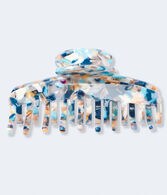 Marbled Slim Claw Hair Clip