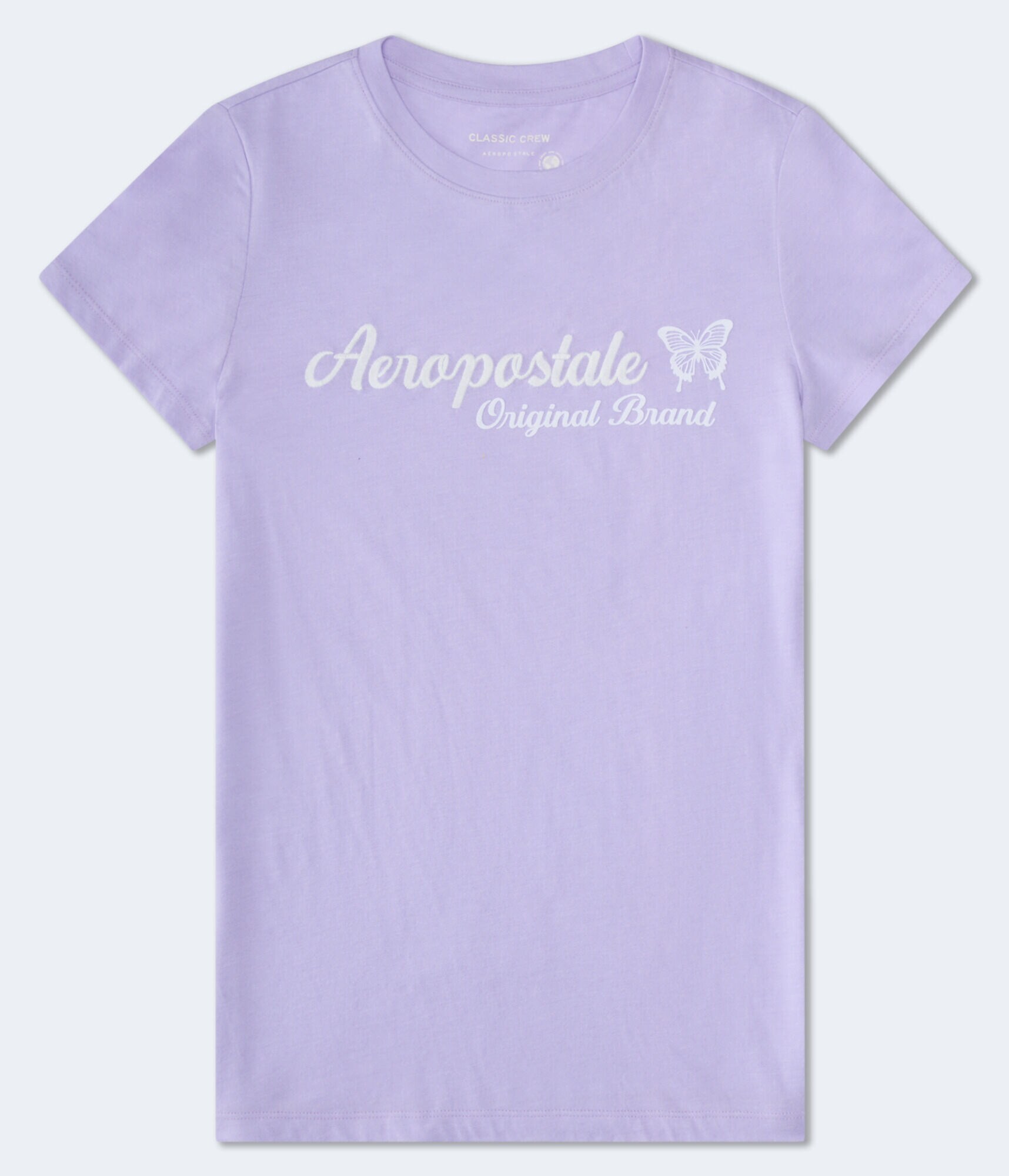 Aeropostale Butterfly Flocked Graphic Tee