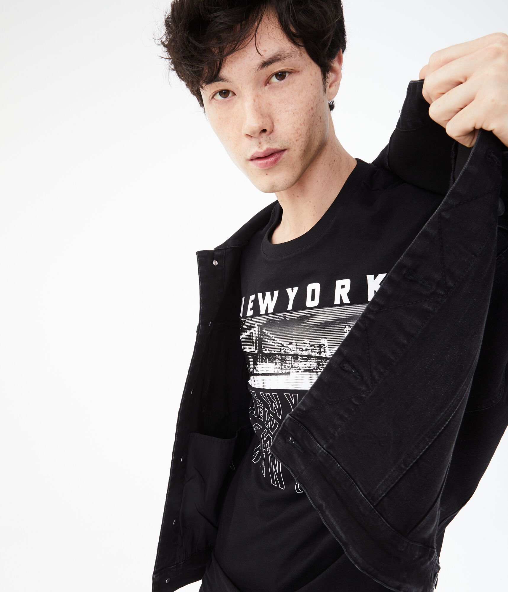 Long Sleeve Stacked New York Graphic Tee