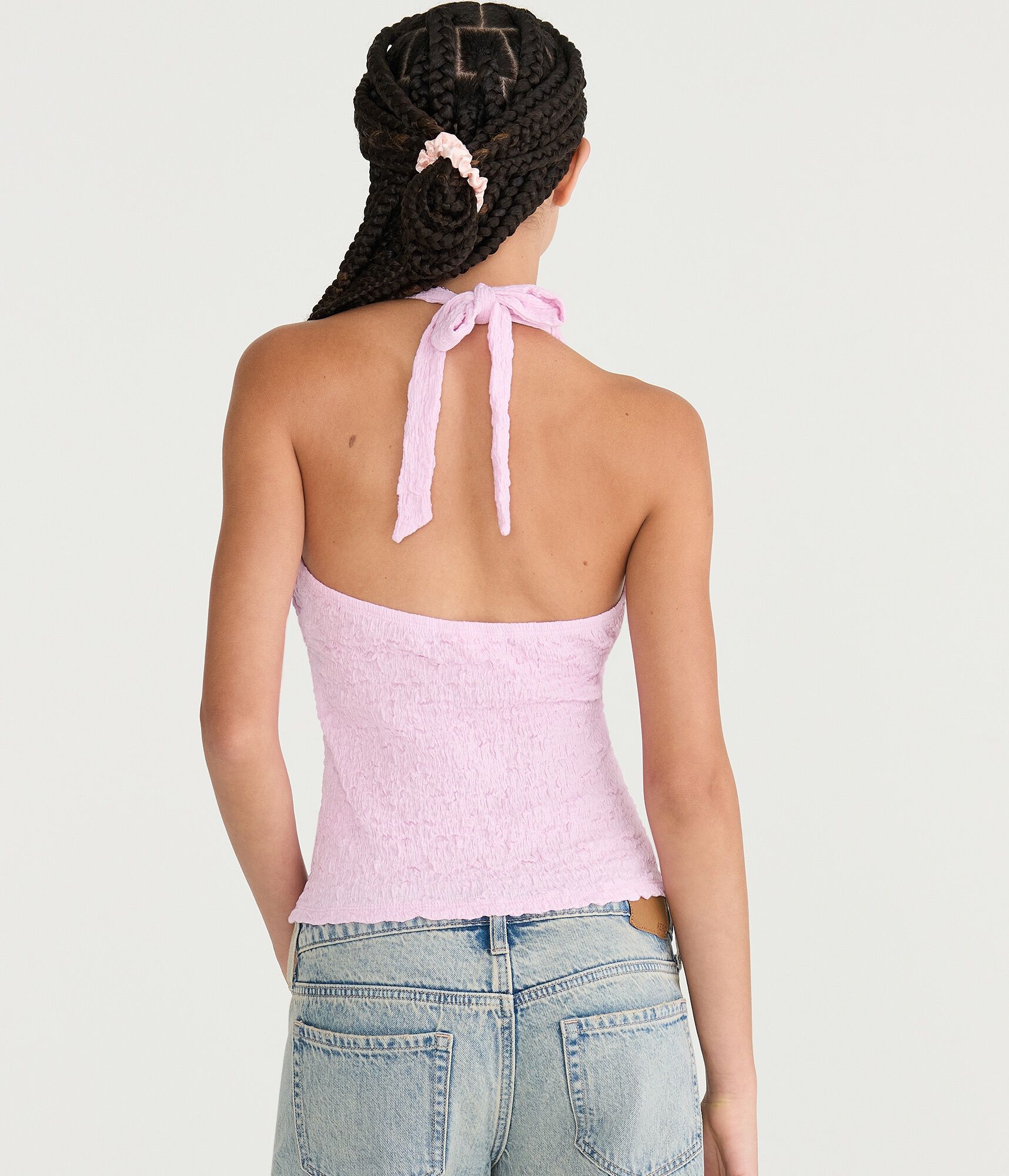 Textured Halter Top