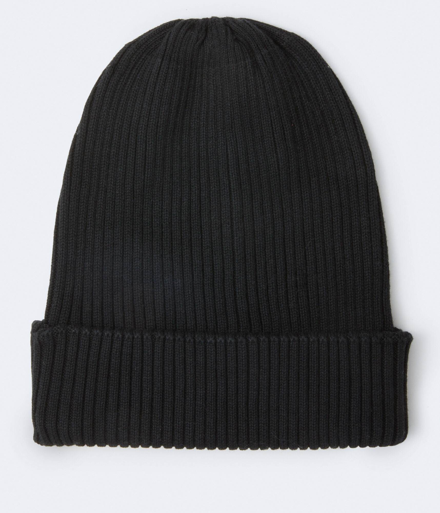 帽子 everyone cotton rib beanie (BLACK) Ribbed Beanie