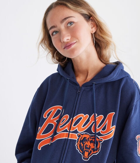 Chicago Bears Script Full-Zip Hoodie