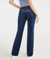 Juicy Couture Bling Velour Track Pants