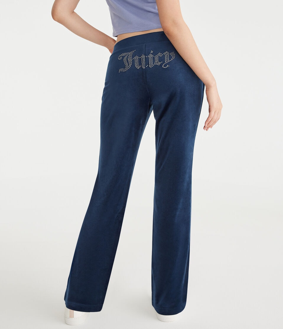 Juicy Couture Bling Velour Track Pants