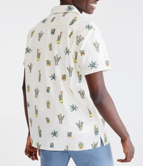 Cactus Print Relaxed Shirt