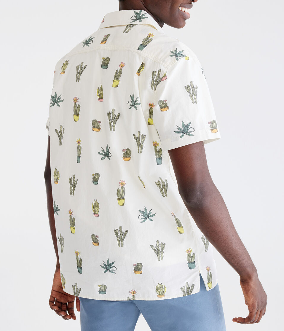 Cactus Print Relaxed Shirt