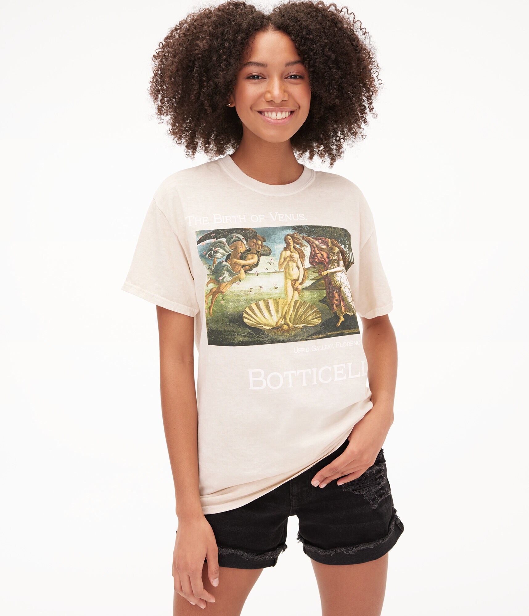 Botticelli Birth Of Venus Boyfriend Graphic Tee