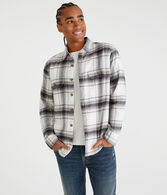 Long Sleeve Plaid Flannel Overshirt