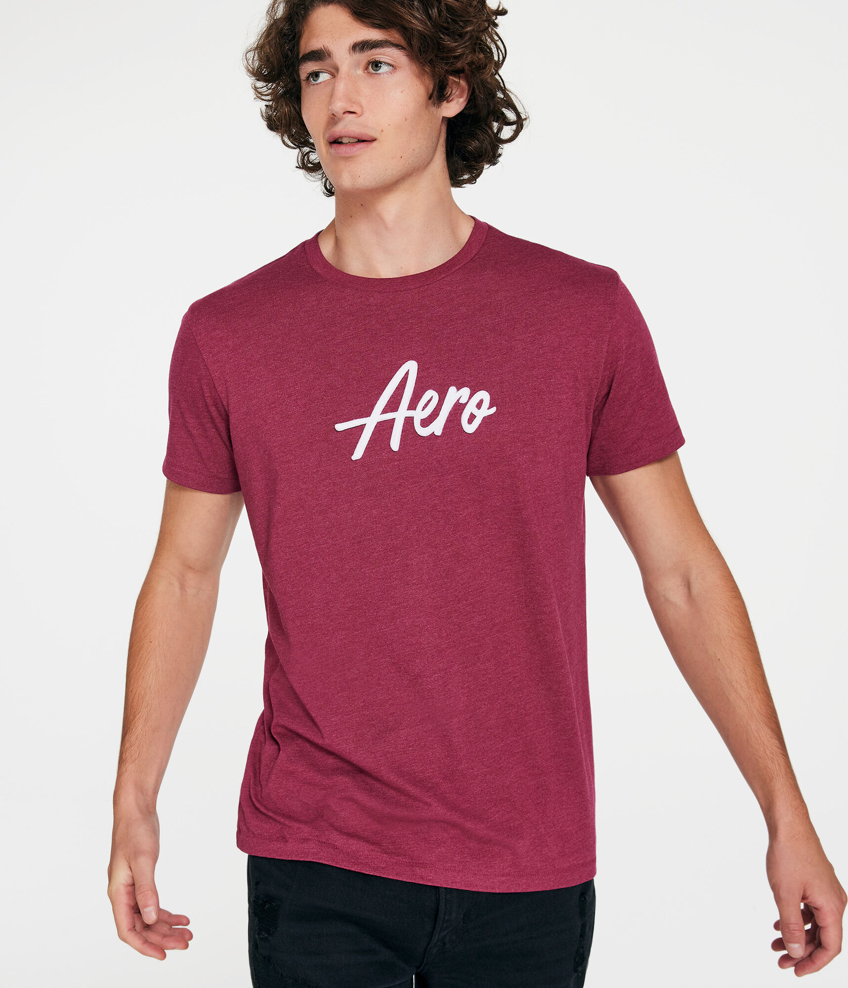 Aero Script Appliqu&eacute; Graphic Tee