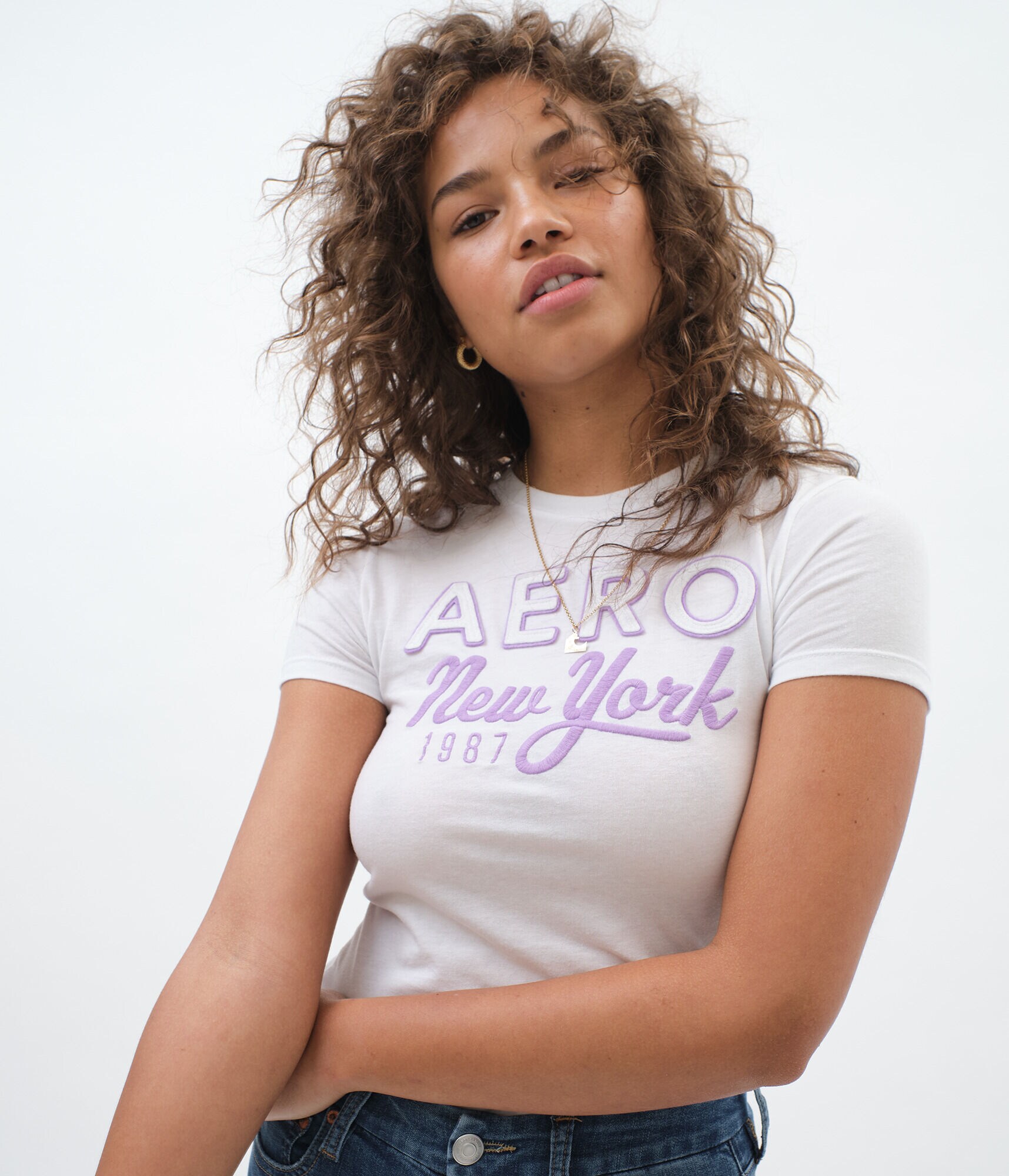 Aero New York Appliqu&eacute; Graphic Tee***