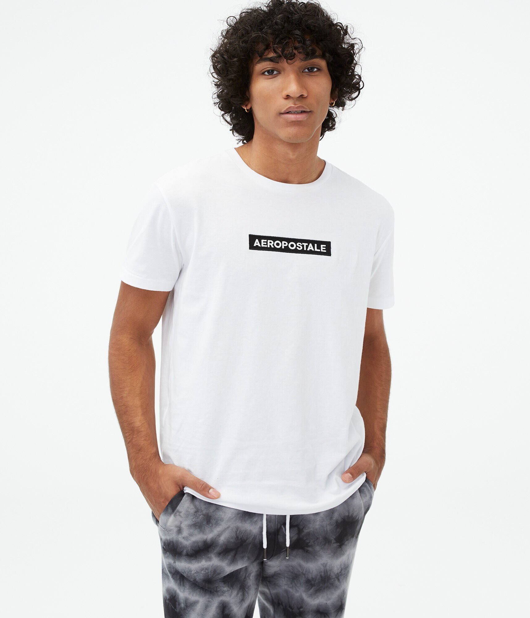 Aeropostale Box Logo Appliqu&eacute; Graphic Tee