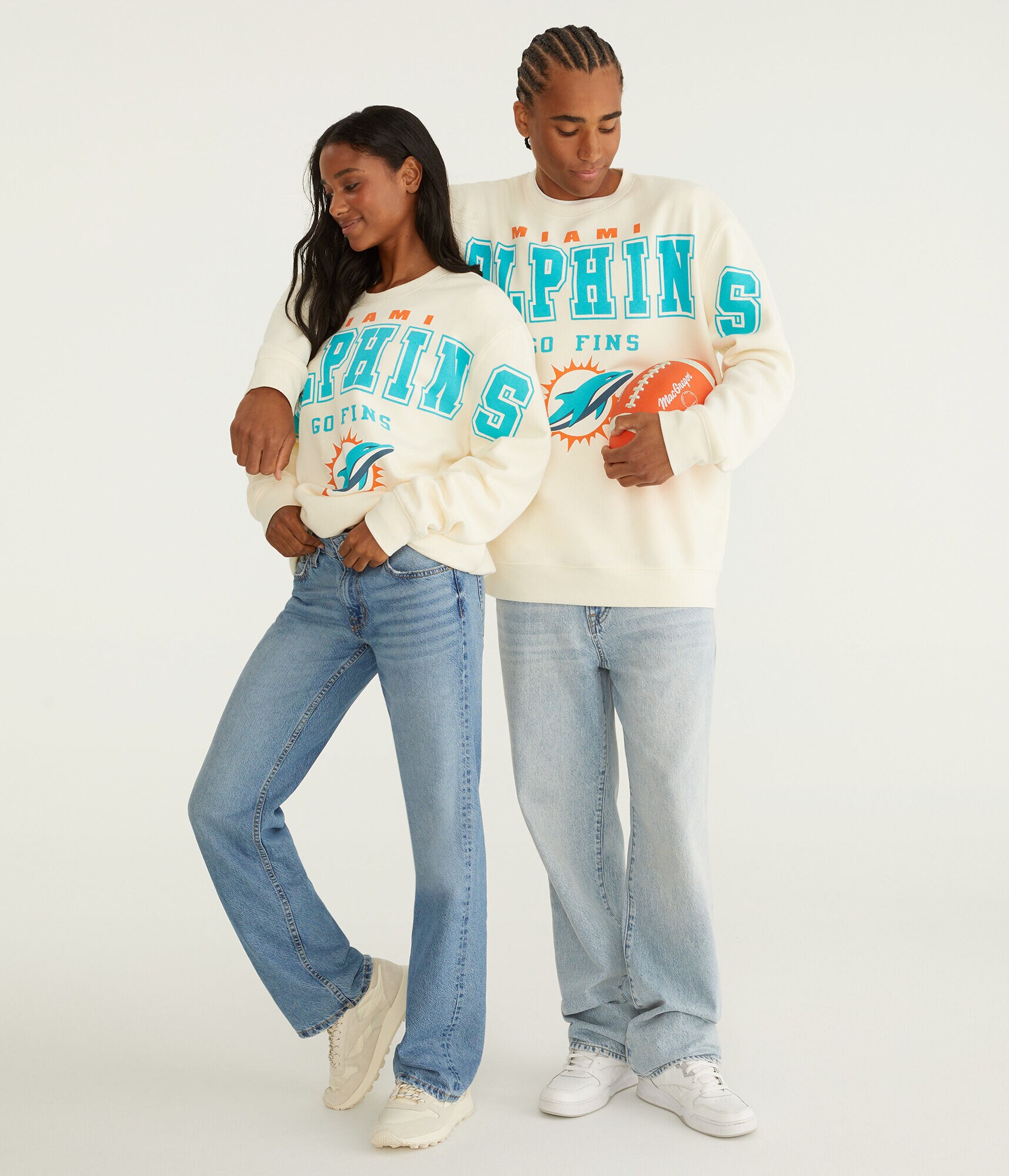 Miami Dolphins Crew Sweatshirt