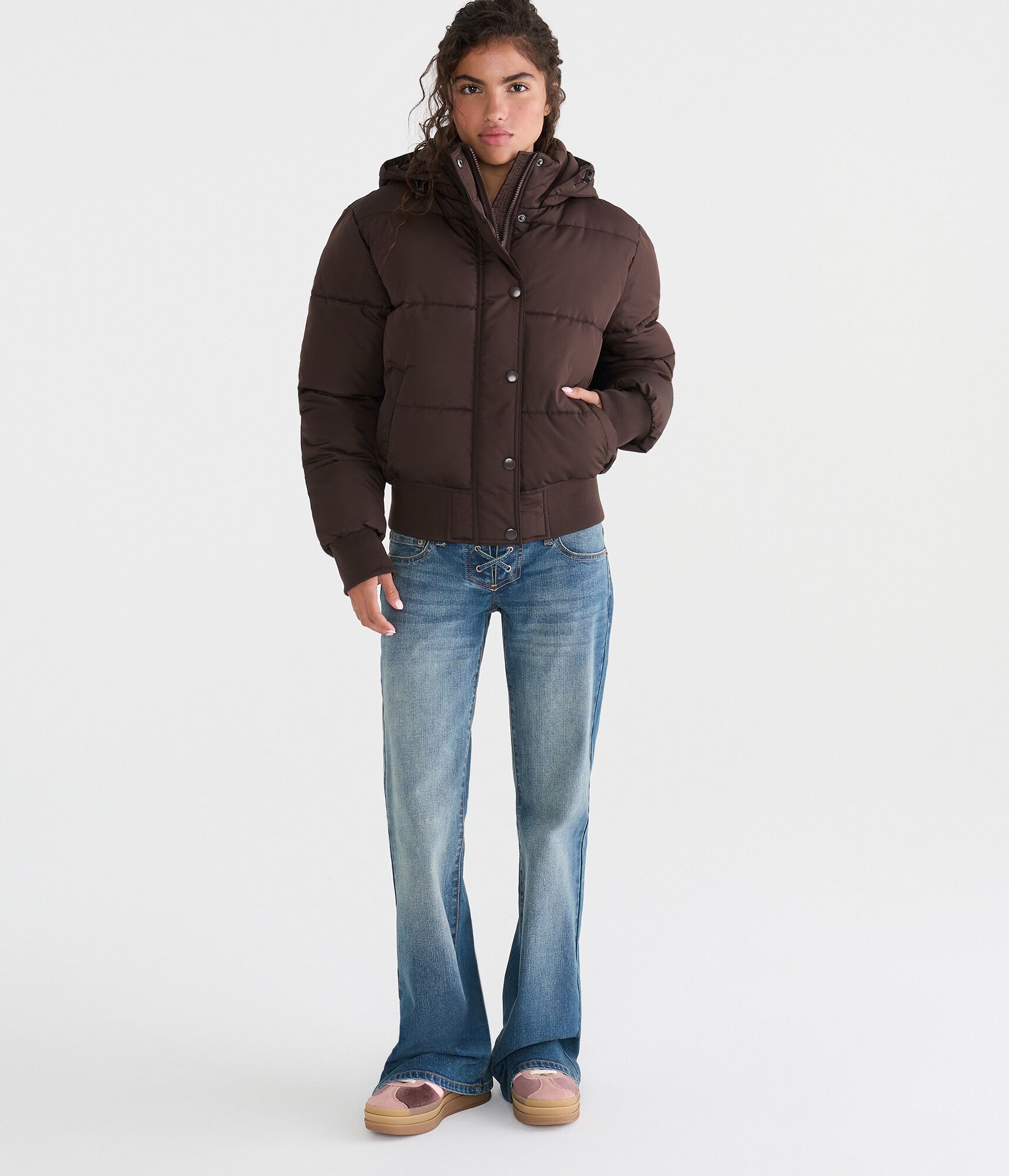 Midweight Hooded Puffer Jacket