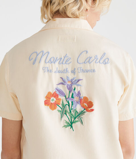 Short Sleeve Monte Carlo Linen Camp Shirt Short Sleeve Monte Carlo Linen Camp Shirt