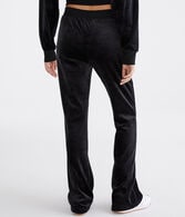 Flare High-Rise Velour Pants