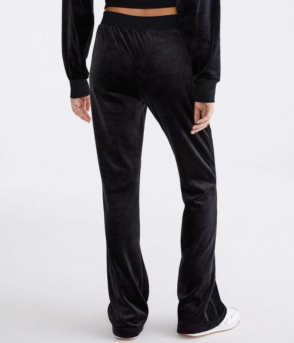 Flare High-Rise Velour Pants
