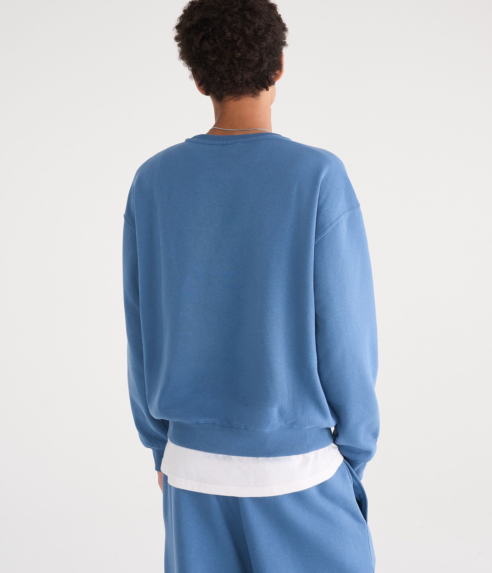 Embossed Snoopy Crew Sweatshirt