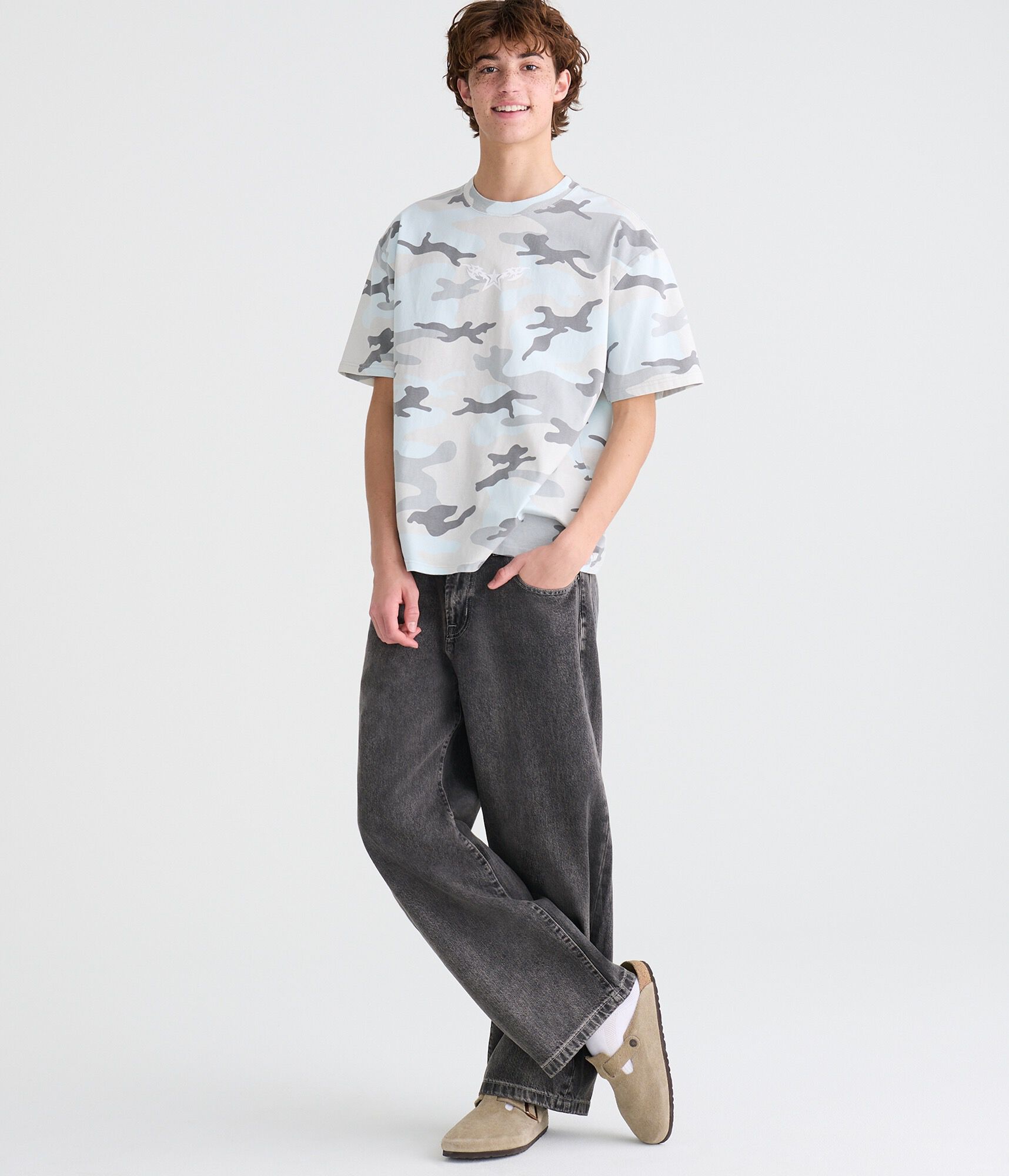 Star Tattoo Camo Relaxed Graphic Tee