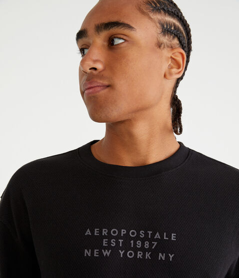 Long Sleeve Aeropostale 1987 Thermal Crew Tee Long Sleeve Aeropostale 1987 Thermal Crew Tee