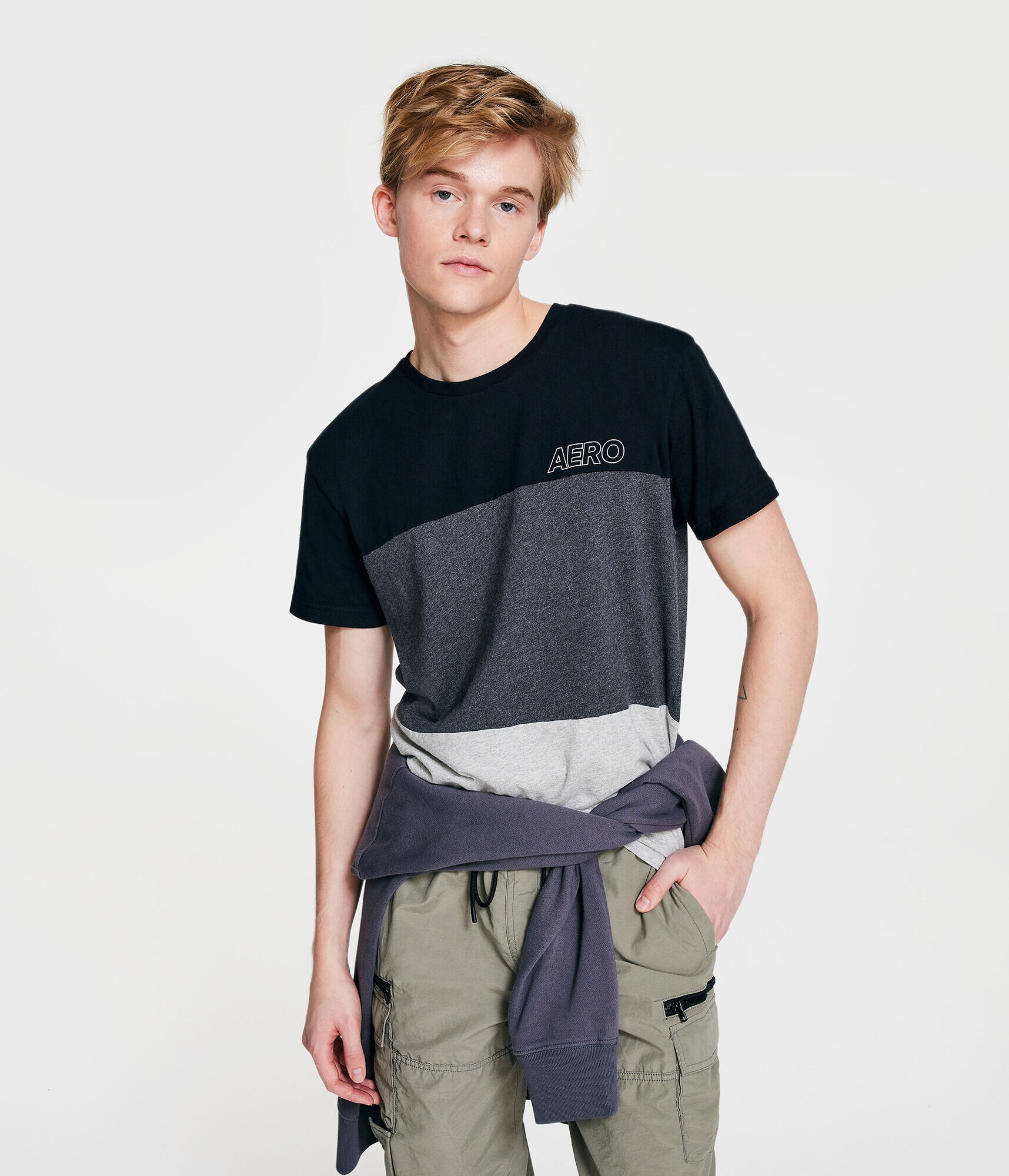 Aero Colorblocked Graphic Tee