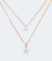 Rhinestone Star Necklace 2-Pack