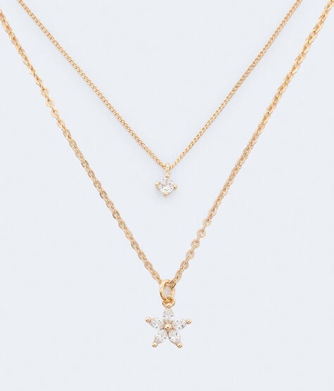 Rhinestone Star Necklace 2-Pack Rhinestone Star Necklace 2-Pack