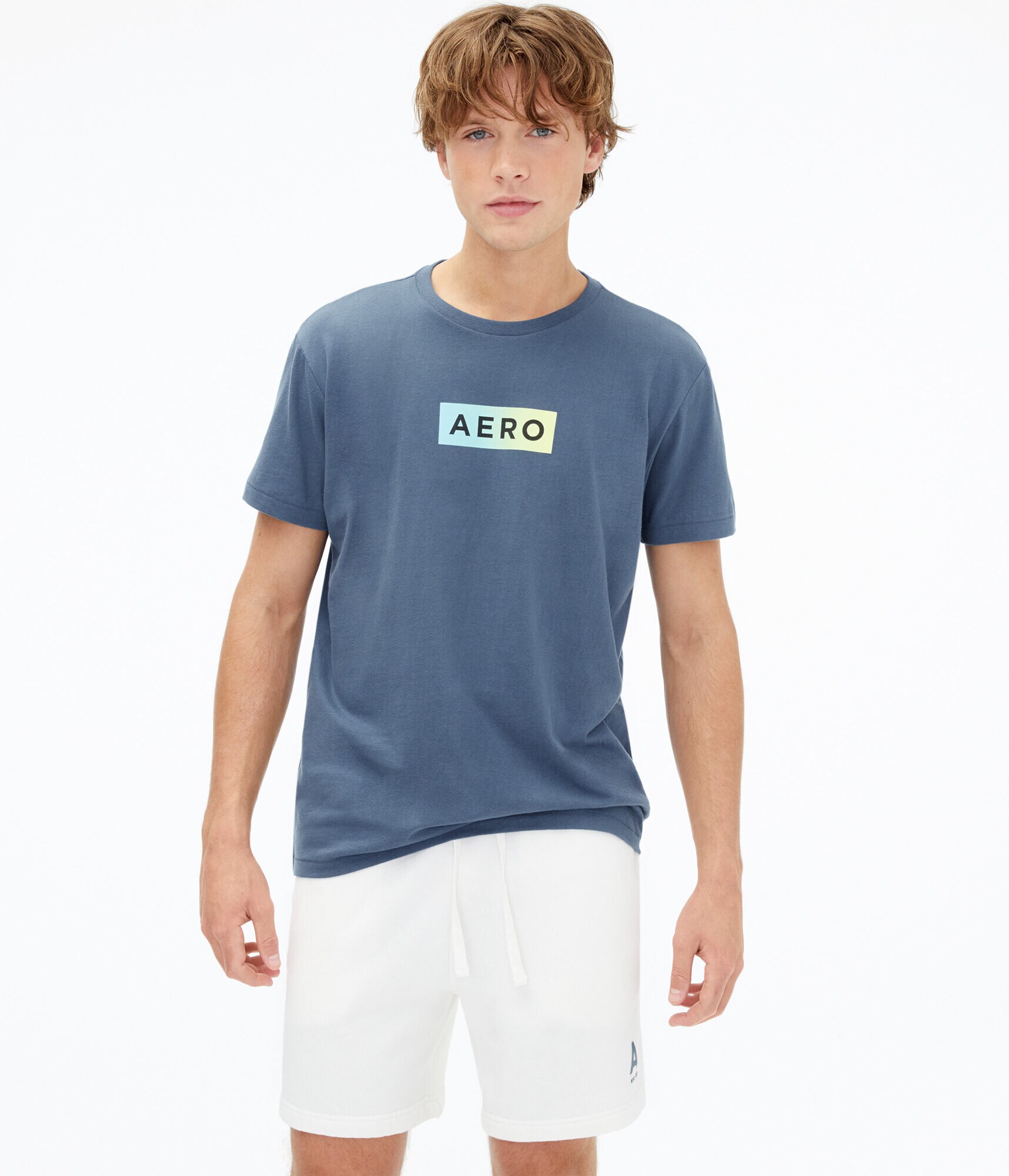 Ombr&eacute; Aero Box Logo Graphic Tee