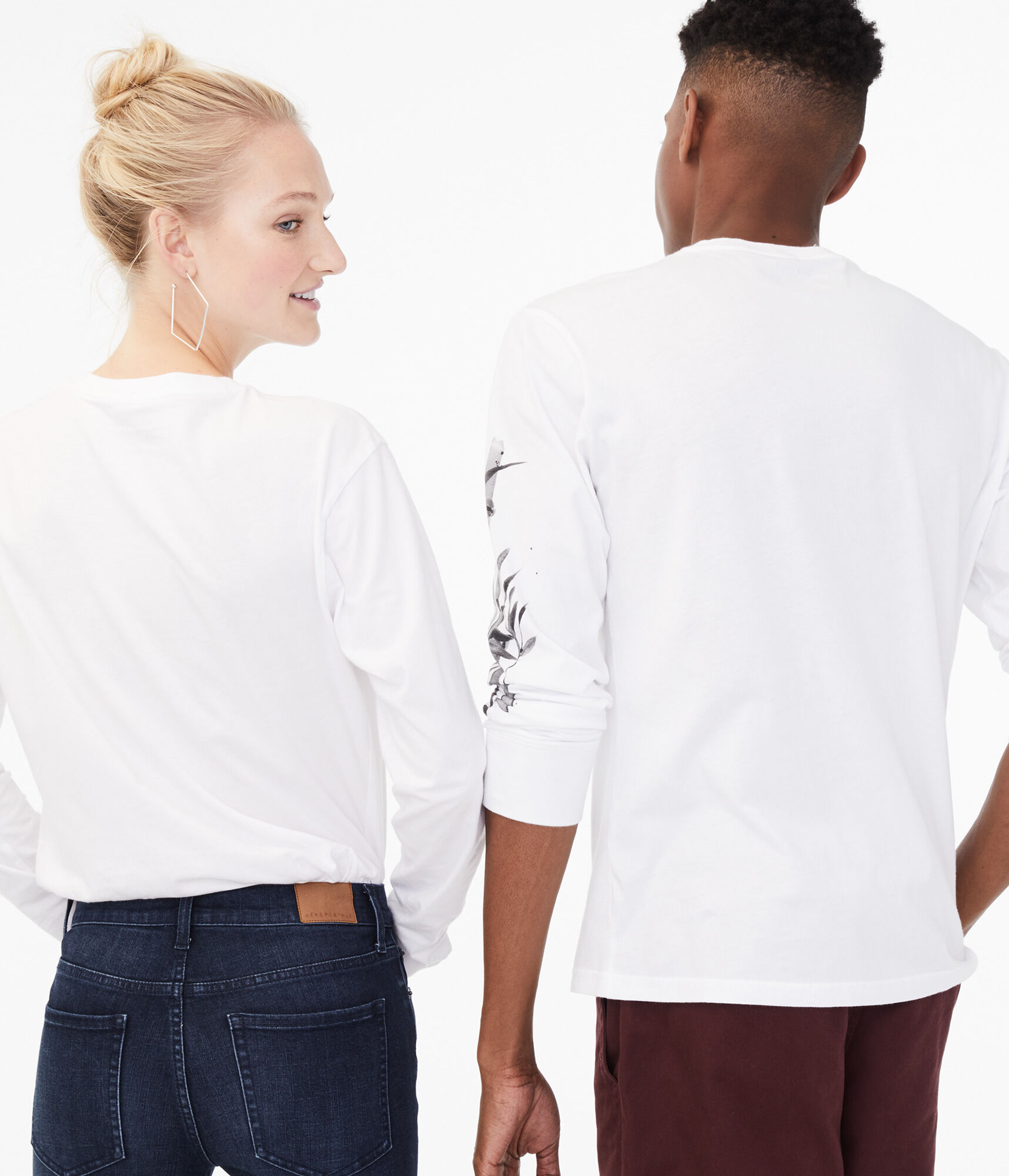 Long Sleeve Panda Spirit Animal Graphic Tee