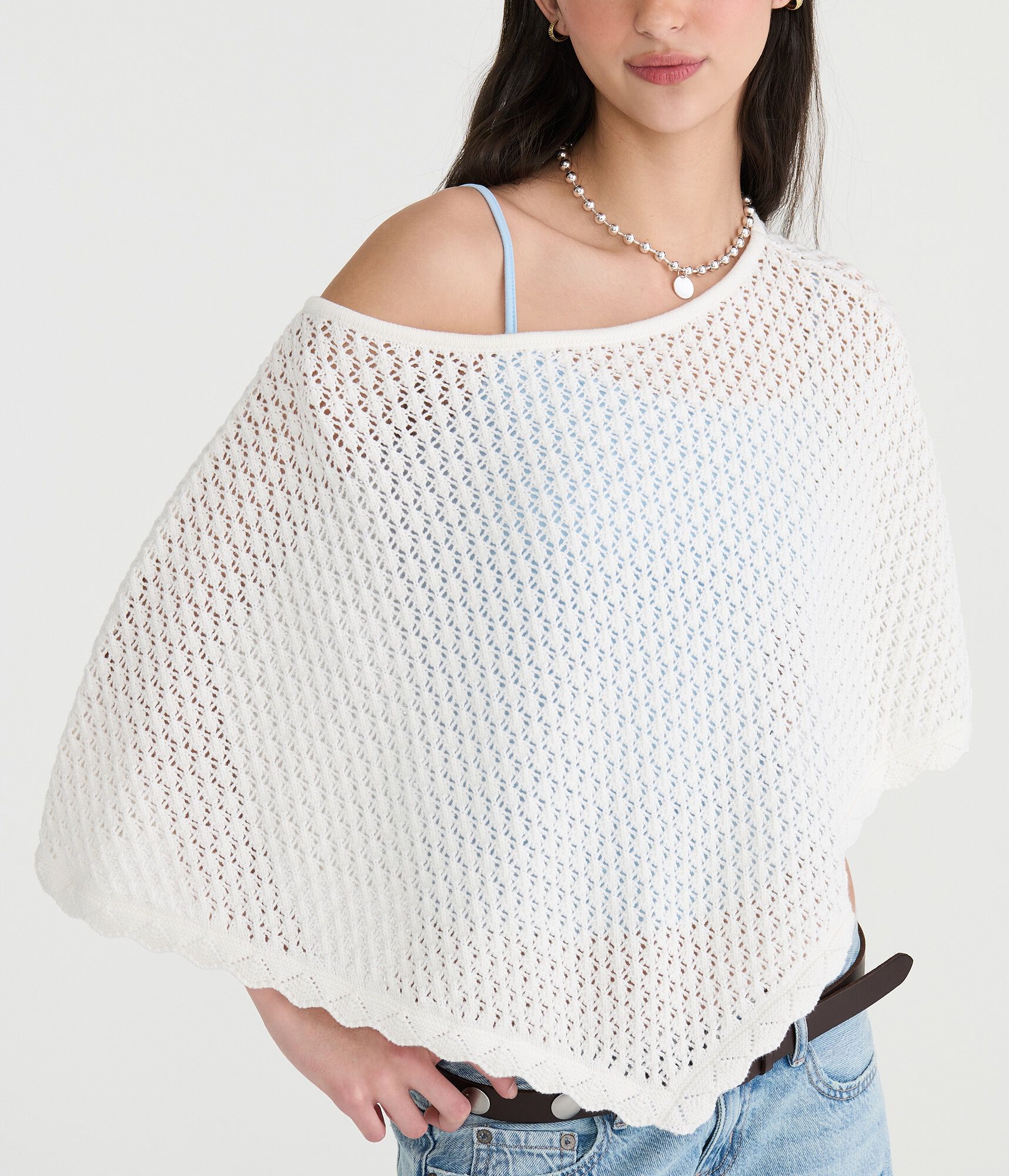 Sweater-Knit Poncho