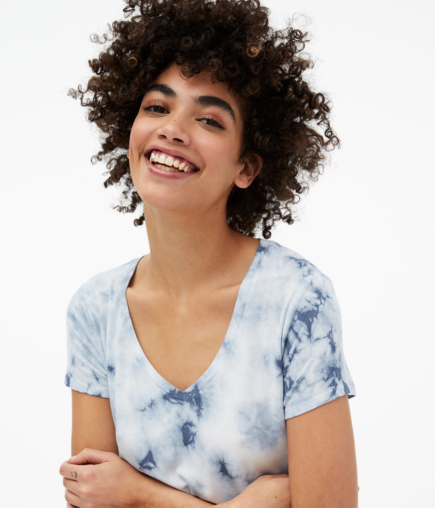 Seriously Soft Tie-Dye V-Neck Tee