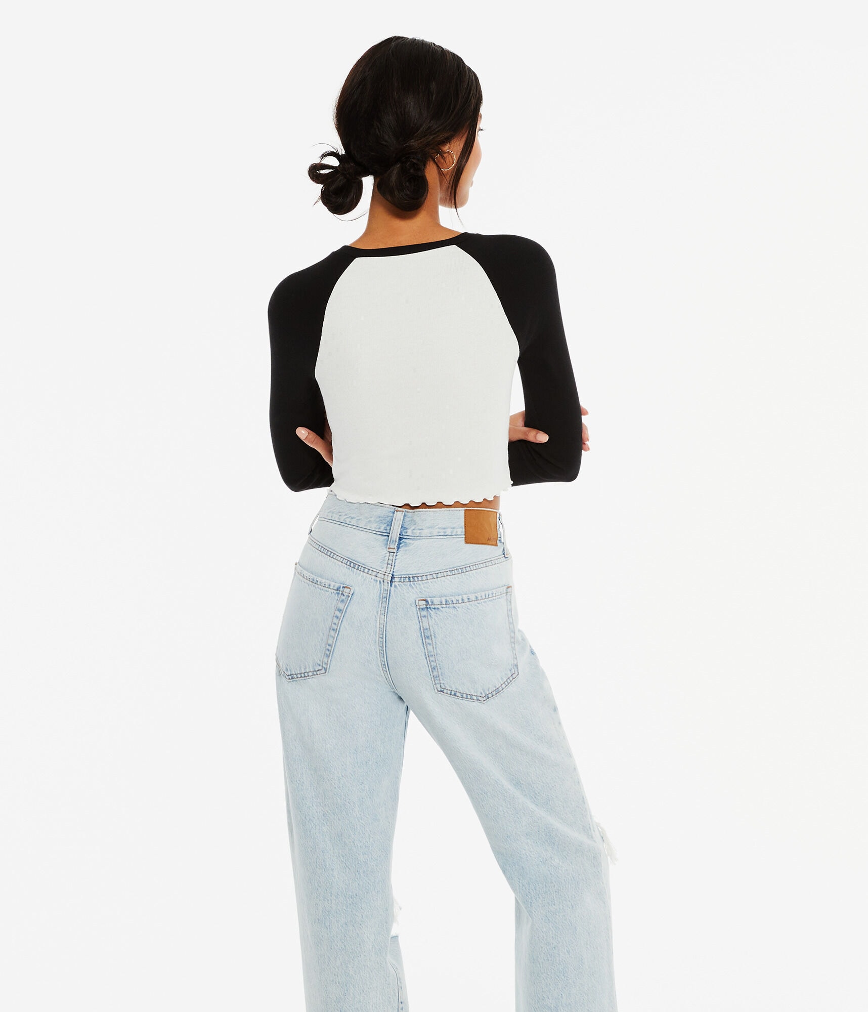 Punk Raglan Long Sleeve Pop Punk Cropped Raglan Baby Tee
