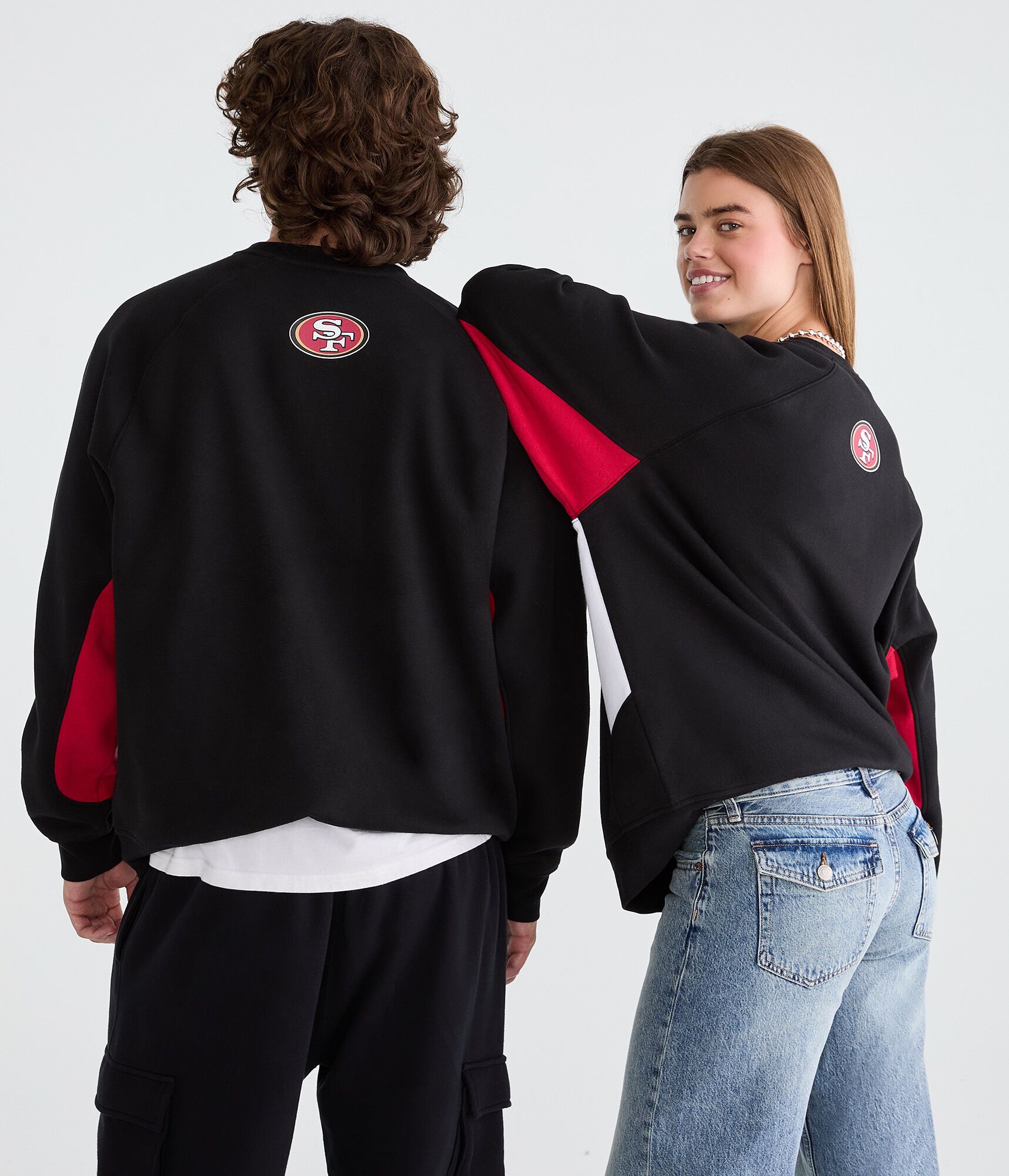 San Francisco 49ers Colorblock Crew Sweatshirt