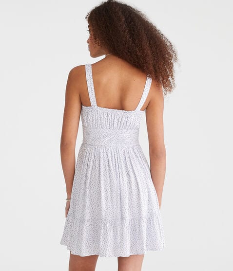 Floral Strapless Fit & Flare Mini Dress Floral Strapless Fit & Flare Mini Dress