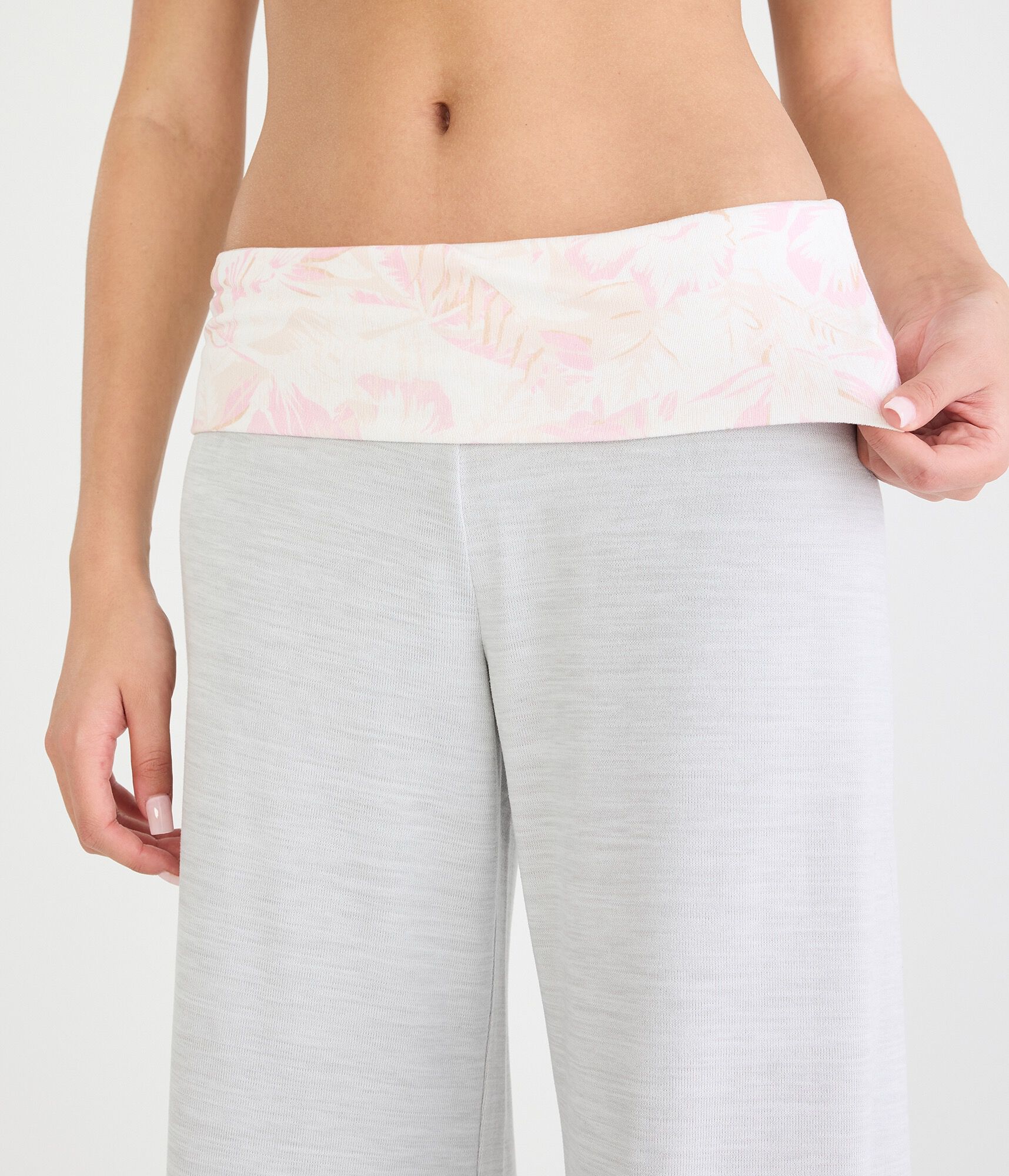 Floral Fold-Over Sleep Pants