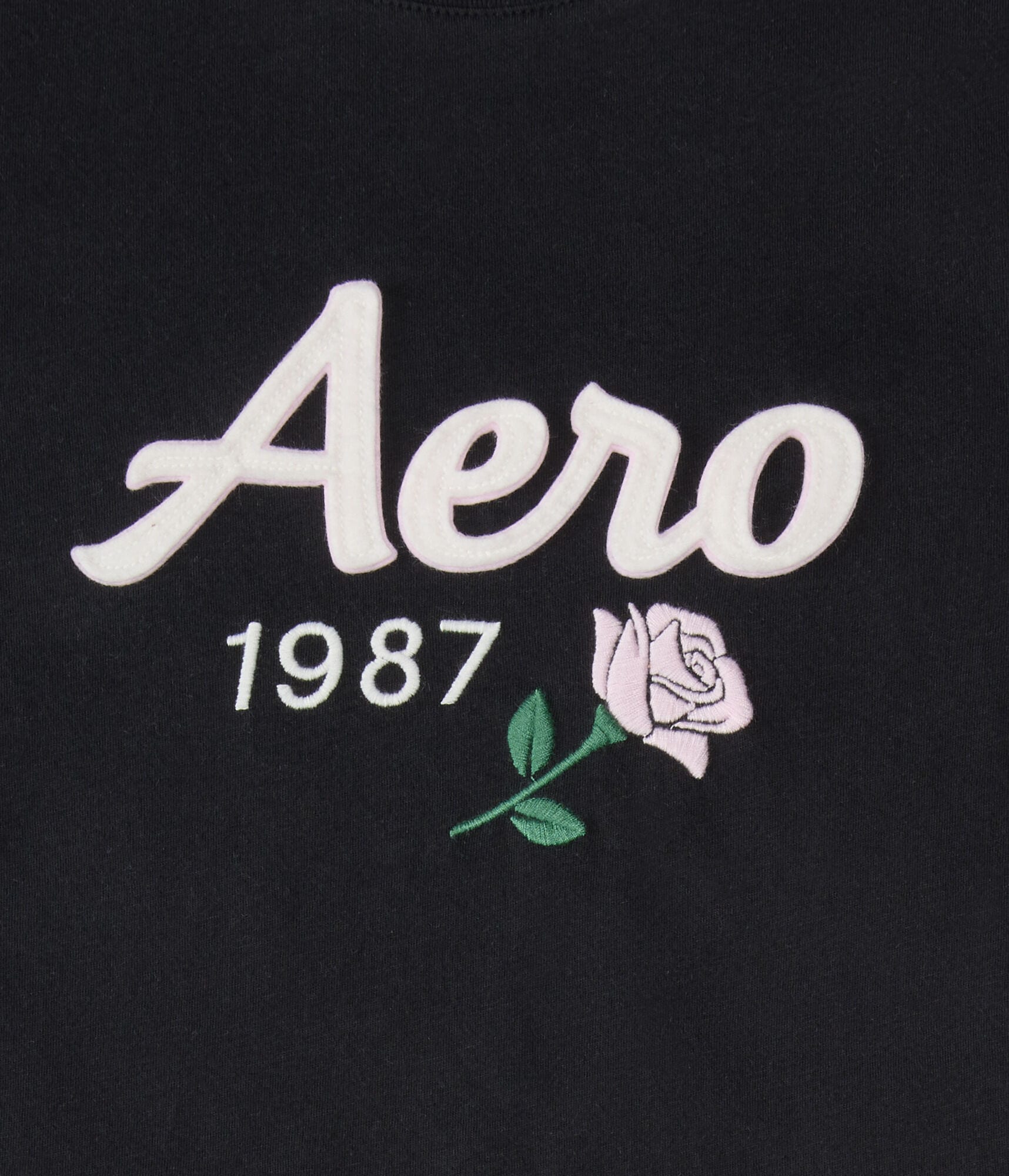 Aero Rose Appliqué Graphic Tee