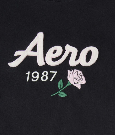 Aero Rose Appliqué Graphic Tee Aero Rose Appliqué Graphic Tee