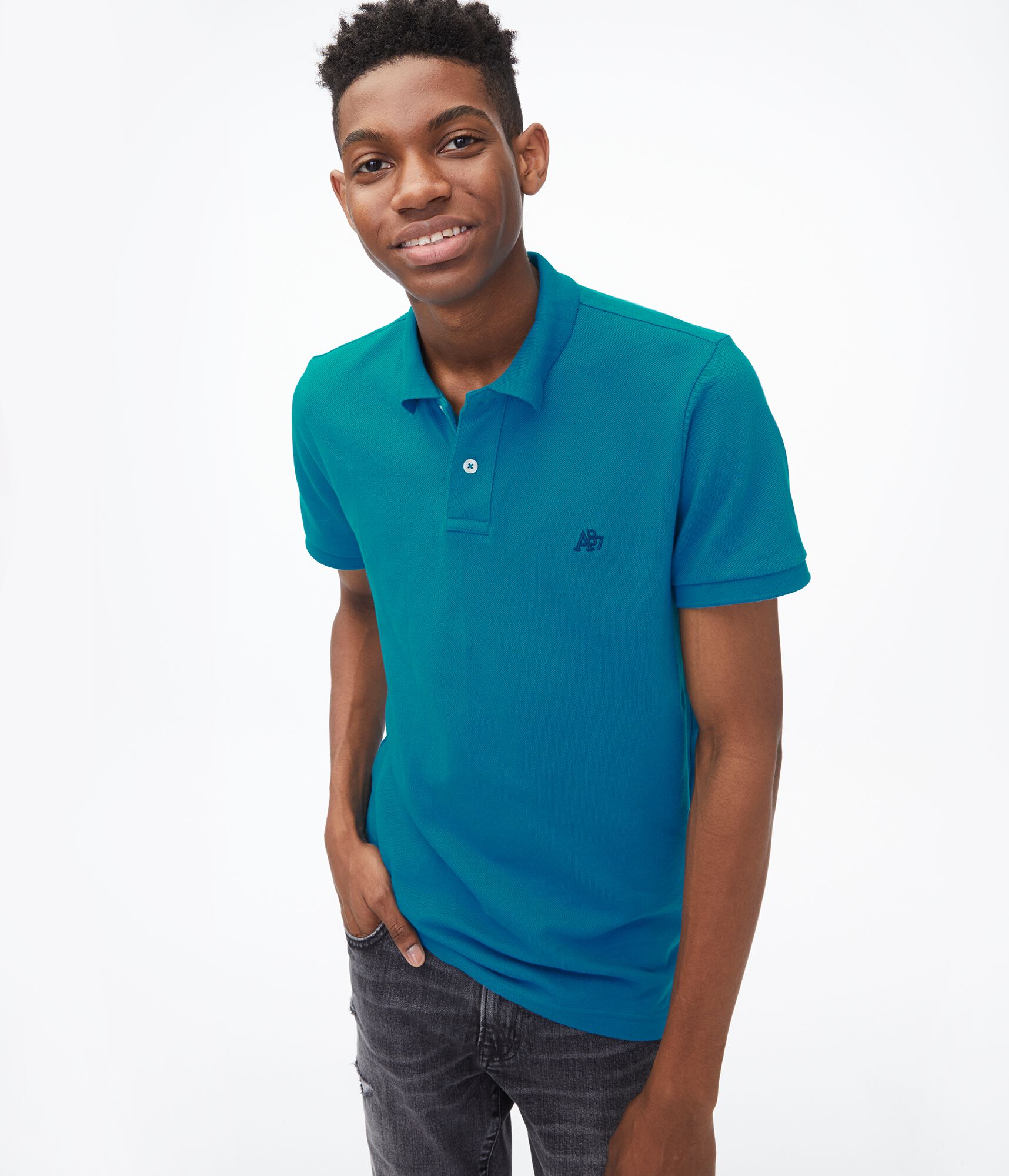 A87 Logo Piqu&eacute; Polo