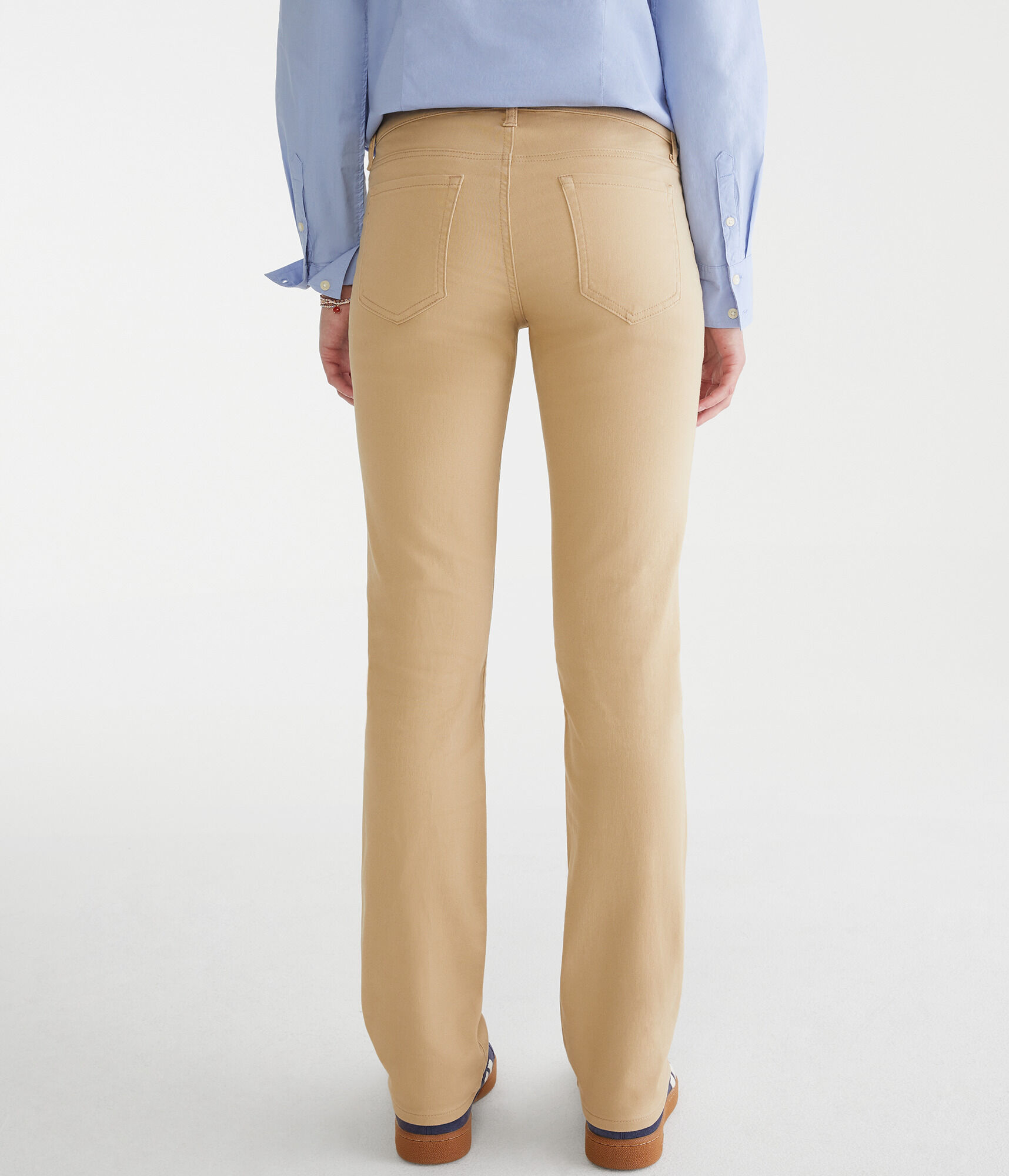 Seriously Stretchy Mid-Rise Straight Uniform Pants