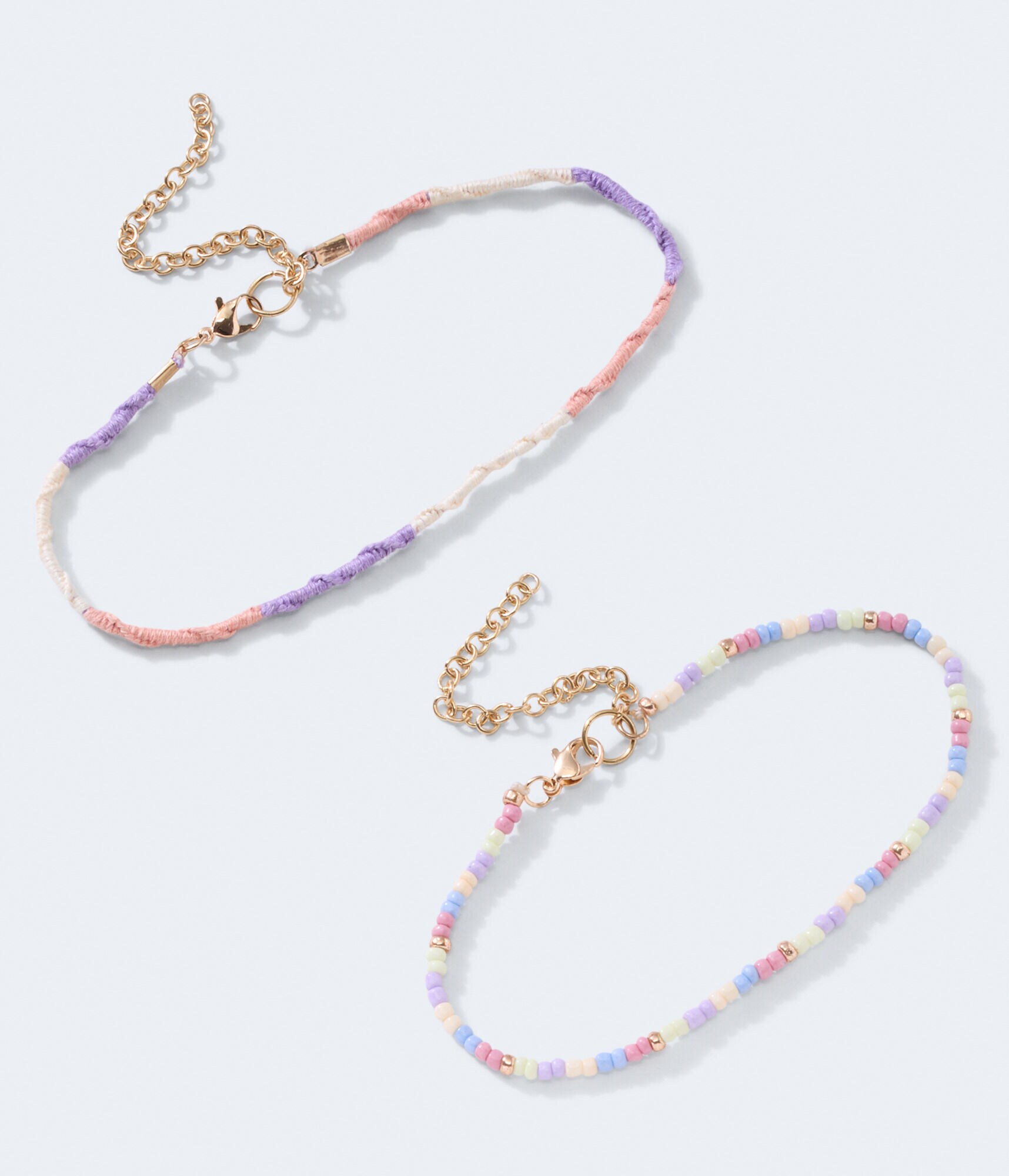 Multicolor Anklet 2-Pack