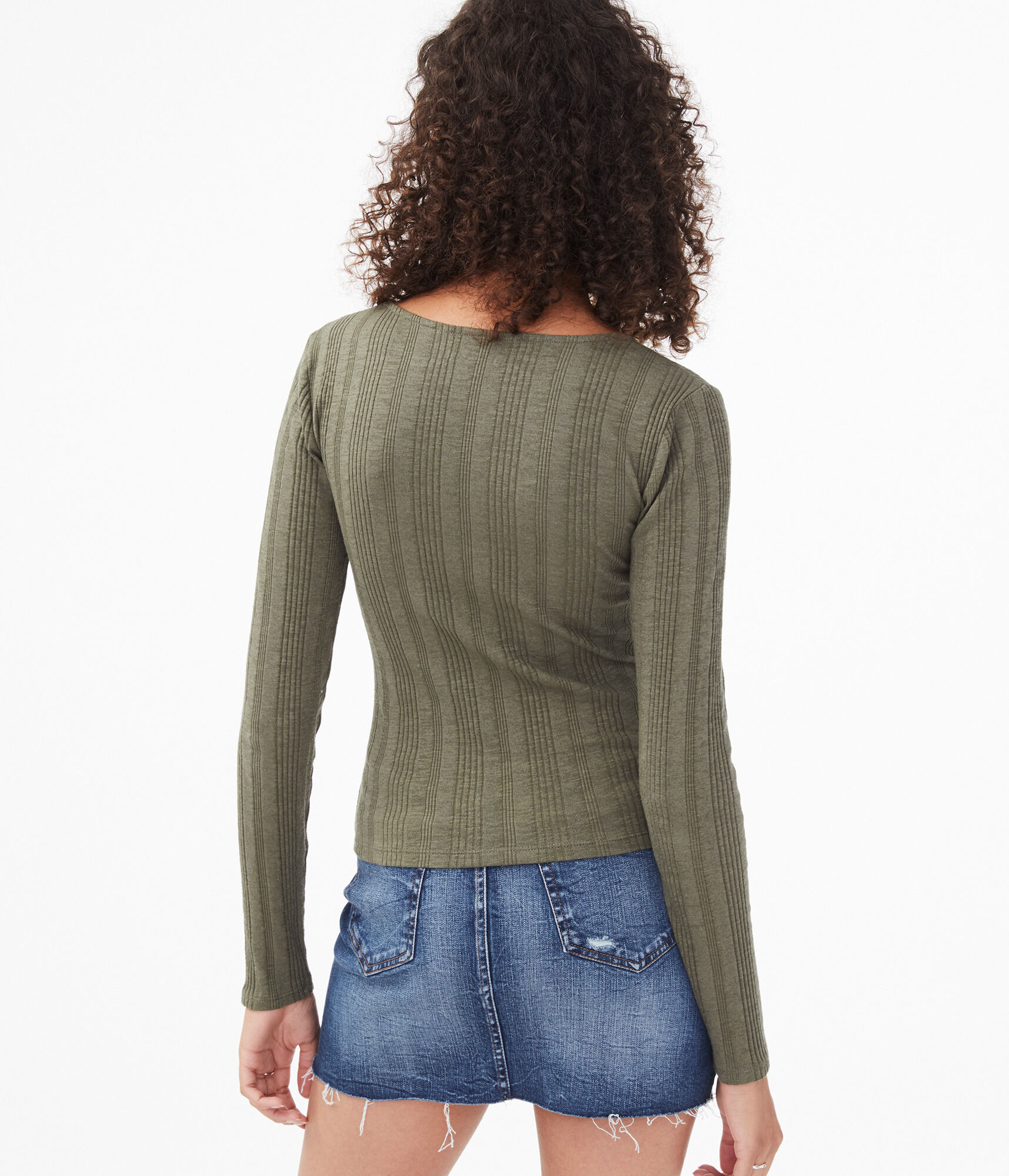 Long Sleeve Seriously Soft Button-Front Top