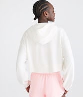 Oversized Cropped Full-Zip Hoodie