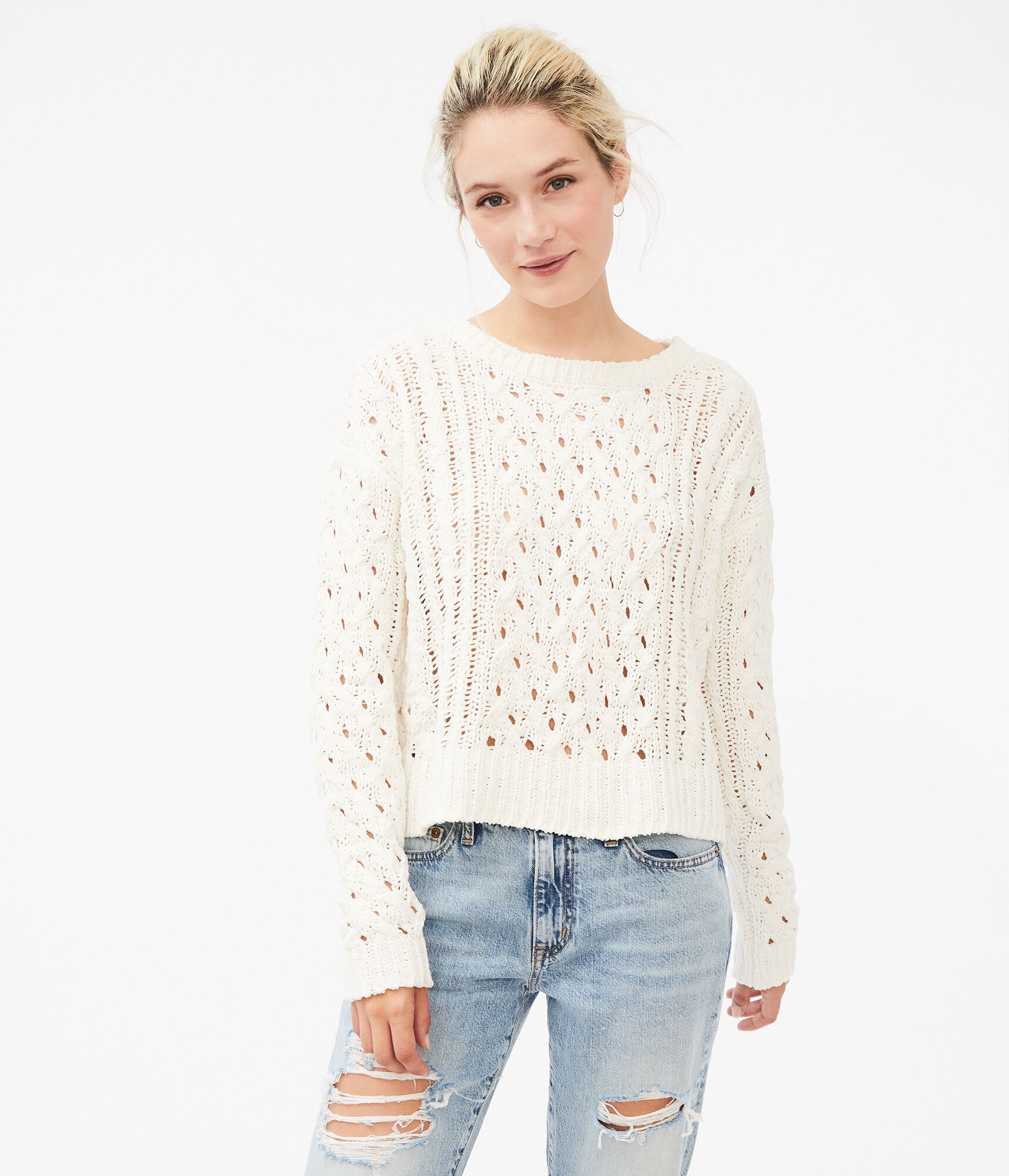 Cable Chenille Sweater
