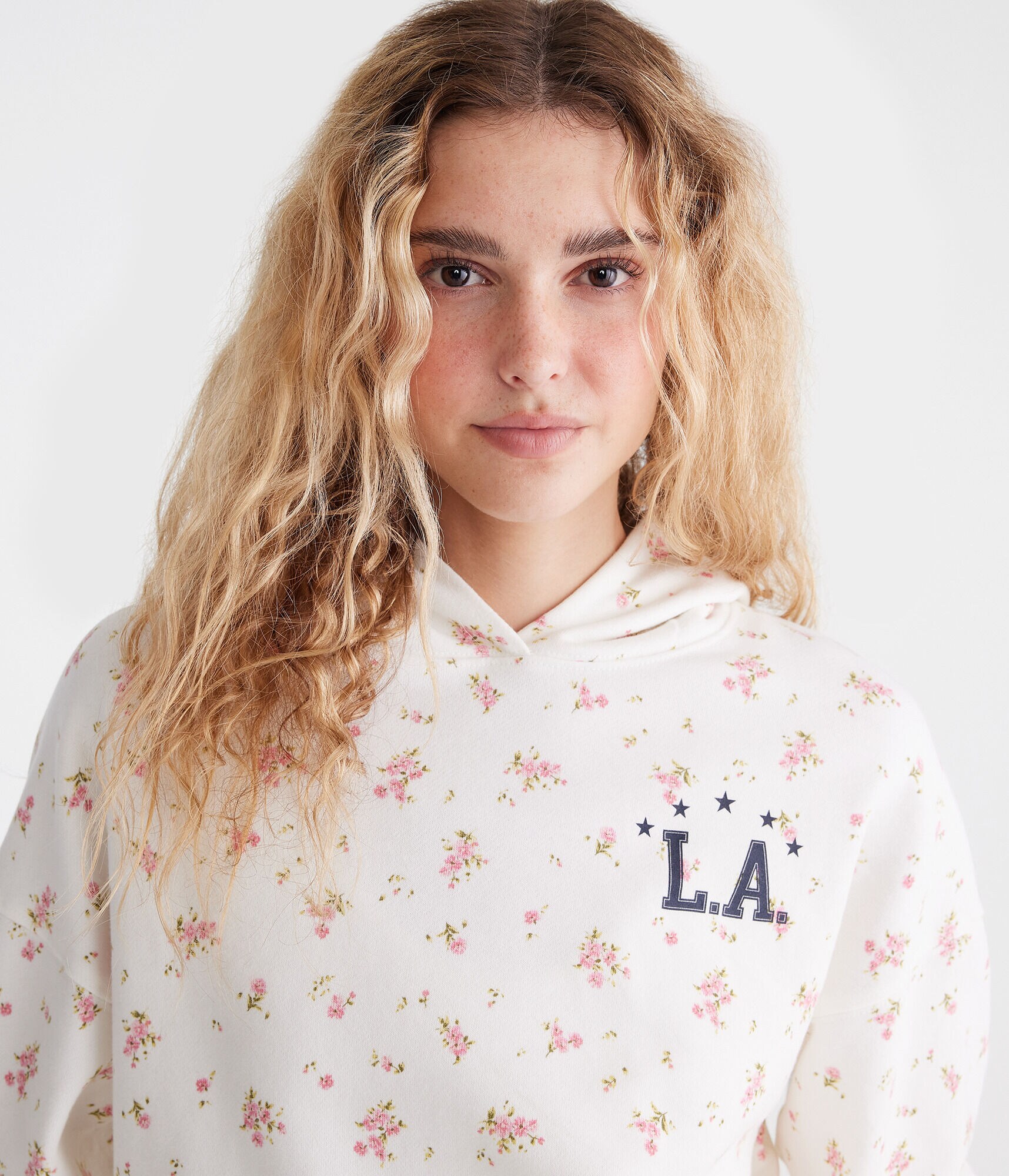 LA Floral Pullover Hoodie