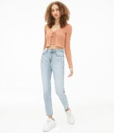 High-Rise Stretch Mom Jean