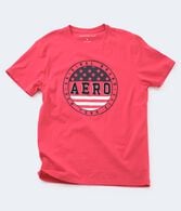 Aero Flag Circle Applique Graphic Tee