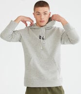 Stacked Split Box Logo Pullover Hoodie