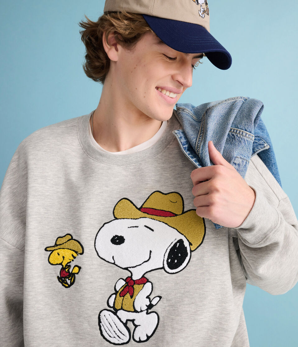 Peanuts® | Aéropostale Western Snoopy Cowboys Crew Sweatshirt