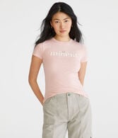 Aeropostale Butterfly Appliqué Graphic Tee