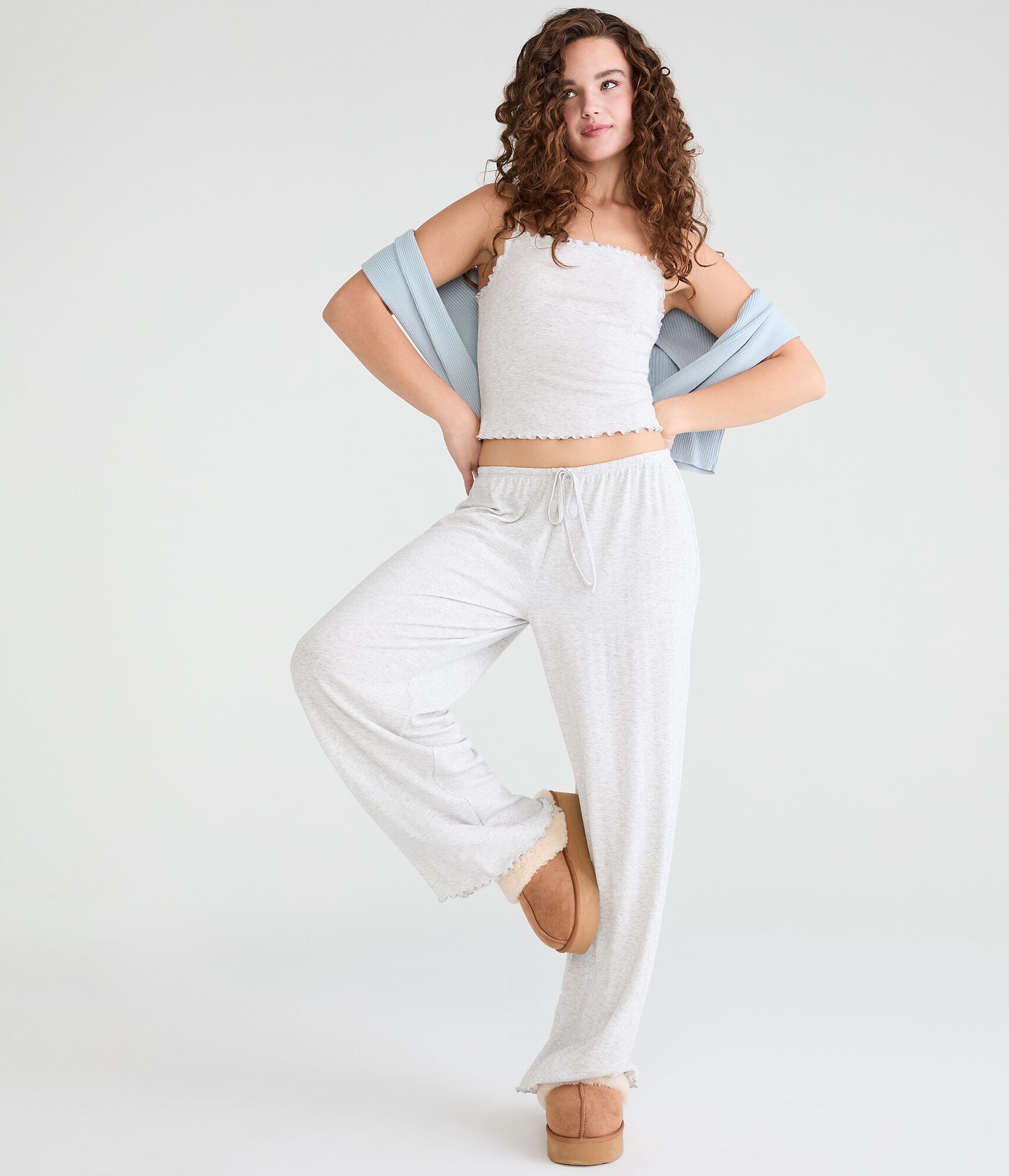 Pointelle Knit Sleep Pants