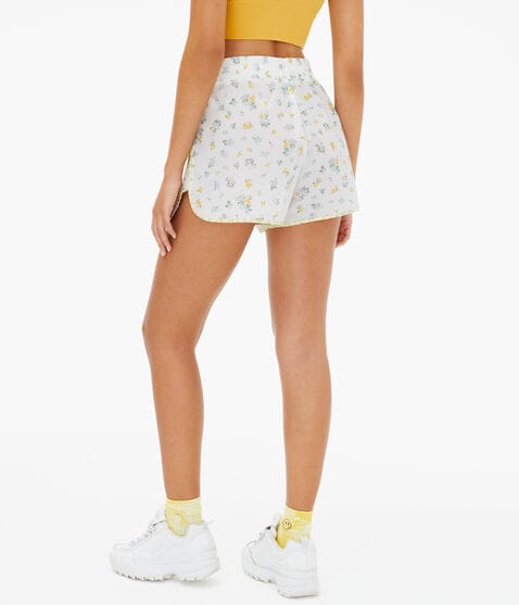 Floral High-Rise Windbreaker Shorts Floral High-Rise Windbreaker Shorts